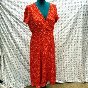 Madewell Red Floral Maxi Dress 16